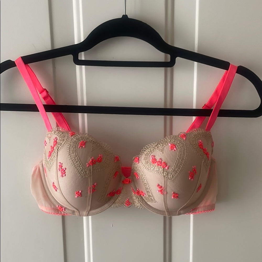 Victoria’s Secret Lined Demi Lace Bra Size 34 D